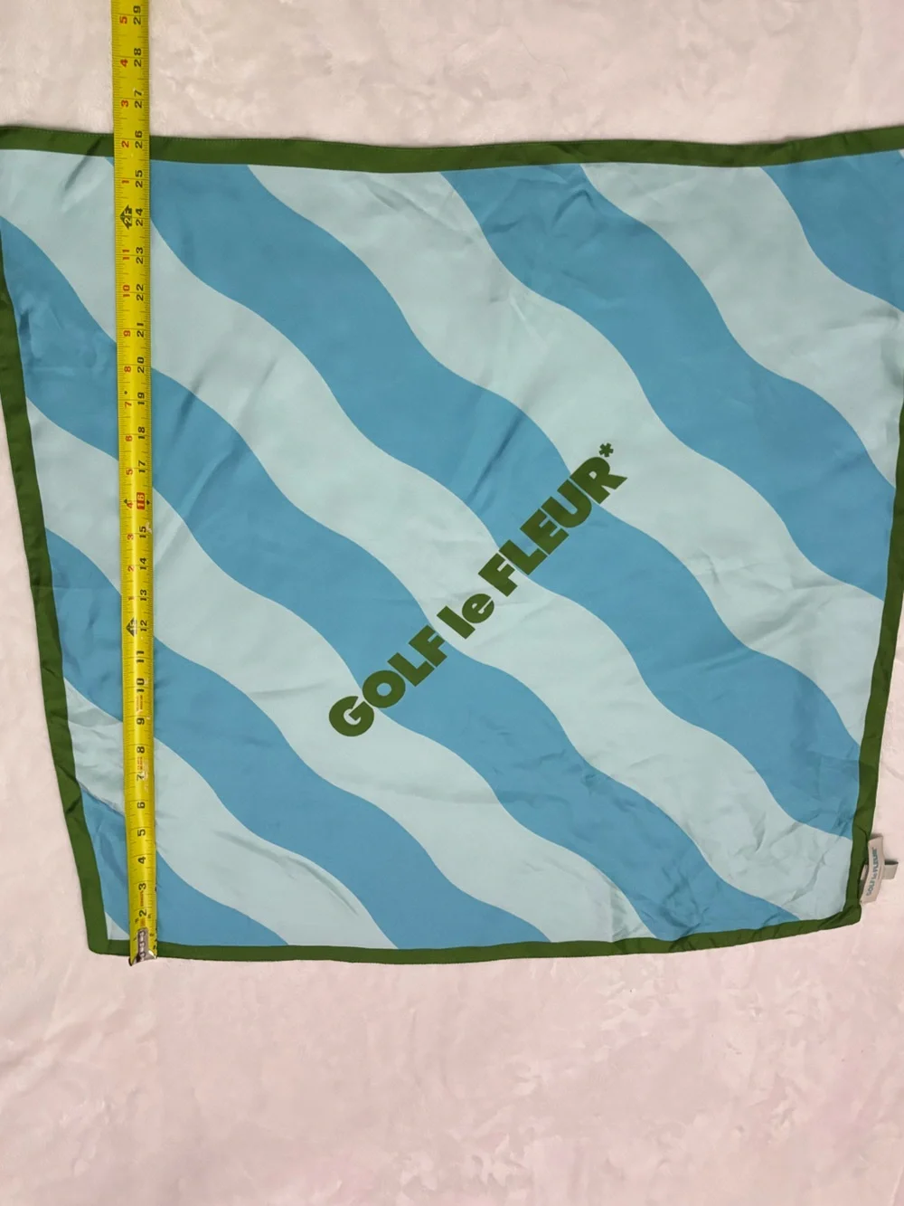 GOLF LE FLEUR Italy Wavy Stripe Silk Scarf